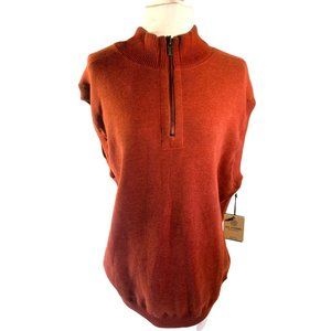F/X Fusion Rust Color Reversible 3/4 Zip Vest Men Size Large